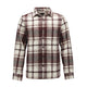 Burgundy-Off White Plaid